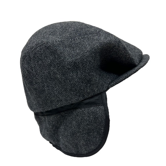 Vintage 80s Pendleton Grey Wool Newsboy Cap - Picture 7 of 10